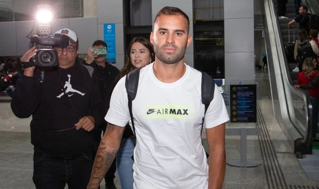 Jesé Rodriguez à son arrivée au Brésil.